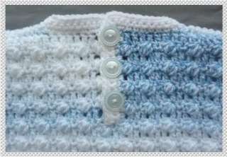 PATTERN TO CROCHET BOYS SWEATER, HAT & PANTS FOR 0 3 MTH BABY/REBORN 
