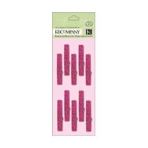 Company Valentine Glittered Clothespins 10/Pkg Pink; 3 Items/Order 