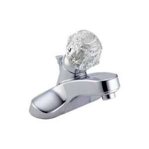   Centerset Bath Faucet w/Plastic Pop Up Drain Chrome