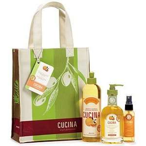  CUCINA Kitchen Set in Tote Bag   Sanguinelli Orange and 