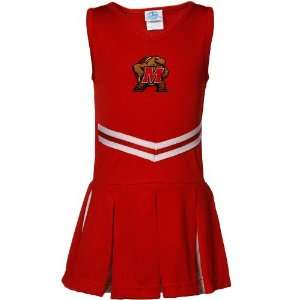   Toddler Girls Red 2 Piece Cheerleader Dress (2T)
