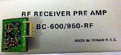 UNIDEN SCANNER RECEIVE PREAMP FOR BEARCAT MODELS BC600XLT, BC590XLT 