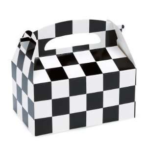 Costumes 200626 Black and White Check Empty Favor Boxes  Toys & Games 