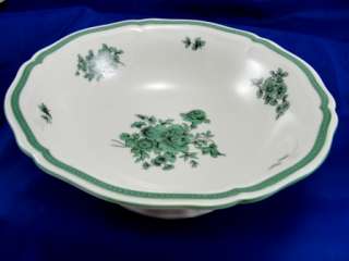 This beautiful Chippendale Green Bloom round footed vegetable bowl 