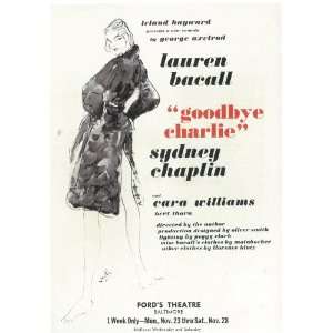 Goodbye Charlie Poster Broadway Theater Play 14x22 