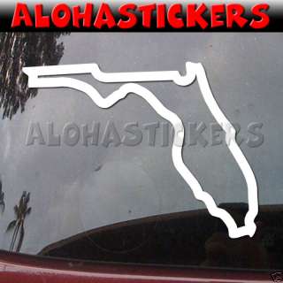 FLORIDA STATE Outline Vinyl Decal Window Sticker Q15  