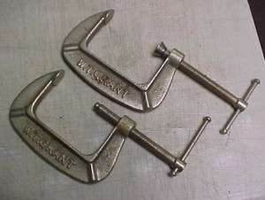 Pair of Vintage W.T. Grant 3 C Clamps  