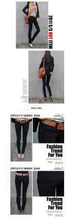 Womens Casual Pants Black Slim Skinny Jeans Korea Style Size 25~32 