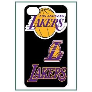  NBA LA Lakers iPhone 4 iPhone4 Black Designer Hard Case 