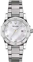 96R124 Bulova Ladies Watch Diamonds  
