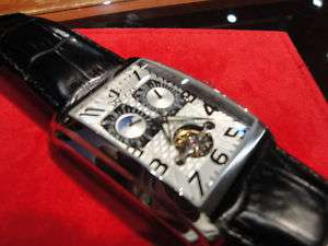 JACOT AUTOMATIC WATCH MOONPHASE SILVER DIAL SKELETON  