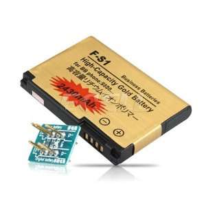  Ecell   GOLD 2430MAH F S1 BATTERY FOR BLACKBERRY TORCH 