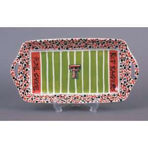 Texas Tech University Stadium Platter With Handles 
