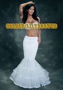Wholesale prices Mermaid petticoat bustle white bride accessories 