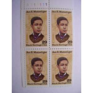 US 1991 Postal Stamps, Jan Matzeliger, Black Heritage, S# 2567, PB of 