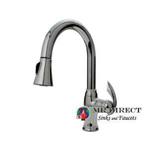    Chorme Single Handle Pull Out Kitchen Faucet 