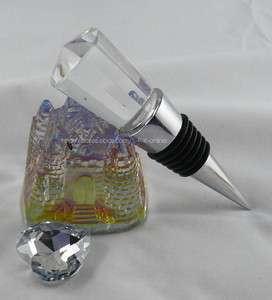 Solid CRYSTAL Class Wine Bottle Stopper New 8002  