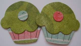 Bo Bunny *CUPCAKES* Chipboard Embellishments Die Cuts  