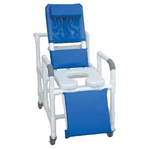 MJM International 193 SSDE SQ PAIL Reclining Shower Chair 
