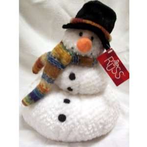  Russ Plush Snowman 8 inch retired [Toy] Toys & Games