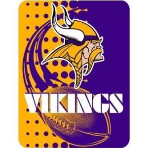    Minnesota Vikings Twin Raschel Plush Blanket 