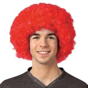   Imposta Crayola Red Afro Adult Wig / Red   One Size 