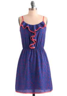 Novelty Print Blue Dress  Modcloth