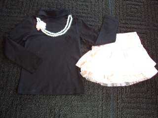 NWT Girls Gymboree Tres Fabulous Outfit Tulle Skirt 7  