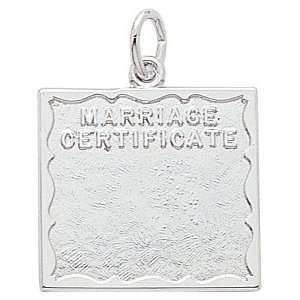  Rembrandt Charms Marriage Certificate Charm, Sterling 