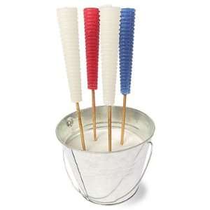   Red/White/Blue Mini Centerpiece Torch Candle Set