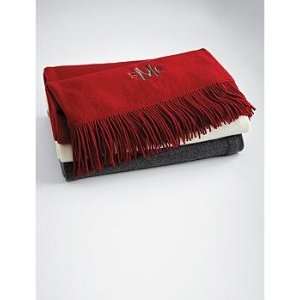  monogrammable cashmere throw