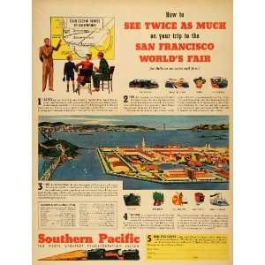  1939 Ad Southern Pacific Railway San Francisco Worlds Fair 