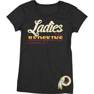   Tops Reebok Washington Redskins Womens Lady Love Cap Sleeve T Shirt