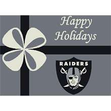   Oakland Raiders Holiday 3 Ft. 10 In. x 5 Ft. 4 In. Rug   