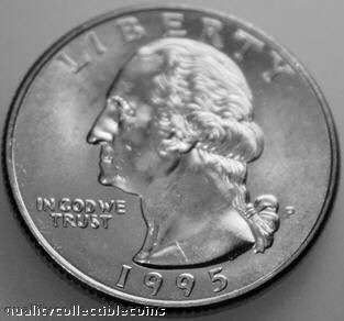 Washington Quarter 1995 P Uncirculated BU US Coins  