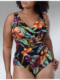 LANE BRYANT   Miraclesuit® oceanus printed swimsuit  