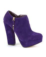 Rich Purple (Purple) Purple Flute Curve Heel Shoe Boot  251202354 