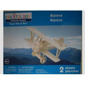  Biplane   Creatology Wooden 3 D Puzzle Toys & Games