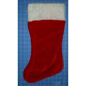  Christmas Stockings Plush 19 Red with White Cuff