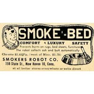   Co. Smoke Cigarettes Bed Ashtray   Original Print Ad
