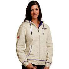 Pro Line Baltimore Ravens Womens Fleck Full Zip Hooded Jacket with 