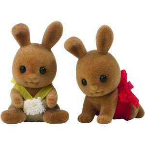  Sylvanian Families Fawn Rabbit Twin Babies Toys & Games