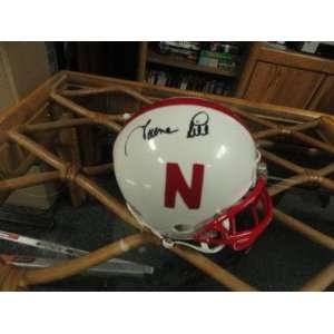  Turner Gill Signed Nebraska Cornhuskers Mini Helmet 
