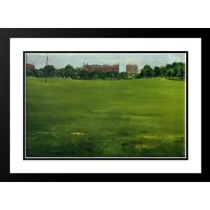 , William Merritt 40x28 Framed and Double Matted The Common, Central 