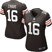 Womens Nike Cleveland Browns Joshua Cribbs Game Team Color Jersey 