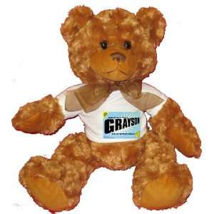  FROM THE LOINS OF MY MOTHER COMES GRAYSON Plush Teddy Bear 