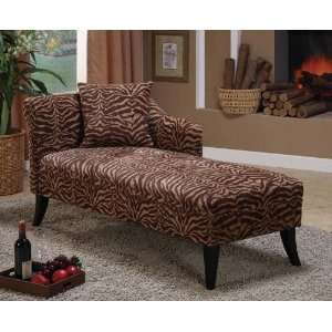  Tiger Chenille Chaise by Armen Living   Tiger Chenille 