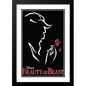  Beauty and the Beast 20x26 Framed and Double Matted Movie 