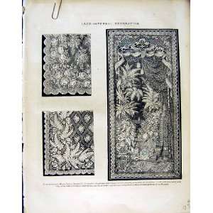  1862 Lace Internal Decoration Thomas Adams Exhibition 