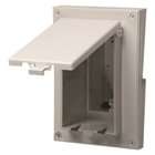   Box with Weatherproof Cover for Rigid Siding, White, Dutch Lap